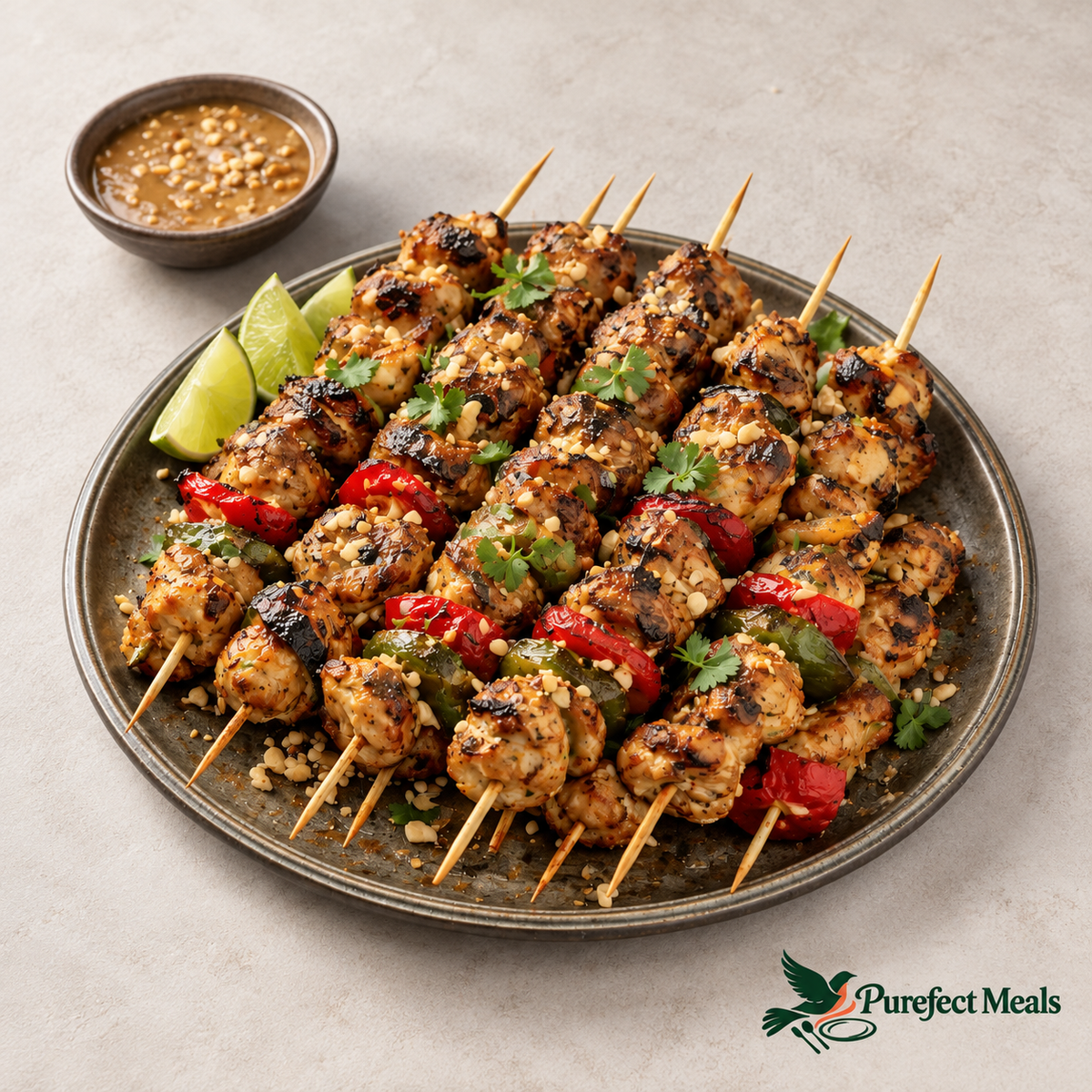 Chef Sean's Satay Chicken Skewers Tray - Purefect Meals