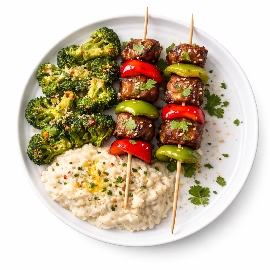 Chef Sean's Asian Street Beef Skewers + 2 Sides