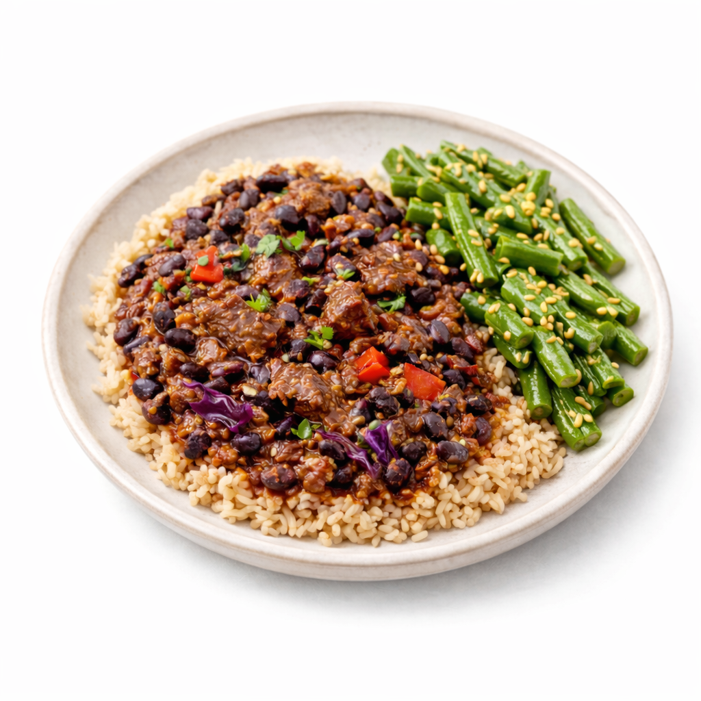 Chef Sean's Chinese Beef & Black Bean Stew + 2 Sides - Purefect Meals